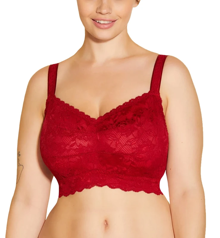 Cosabella Women's Say Never Super Curvy Sweetie Bralette, Sindoor Red, XS