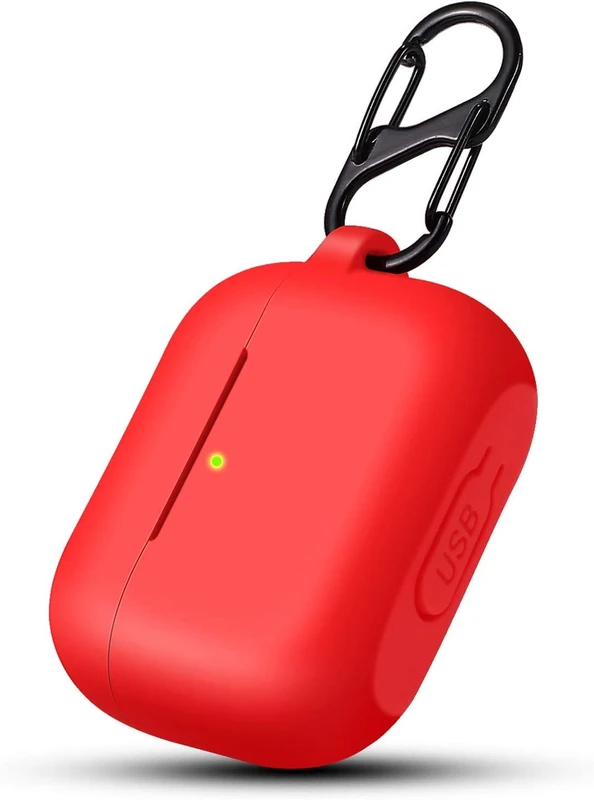 AirPods 3 Case Cover with Keychain, Protective Silicone Cover for AirPods 3, AirPods Carrying Case with Carabiner