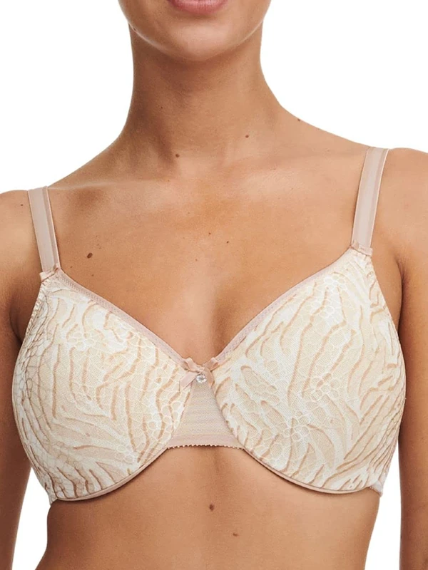 Chantelle Women's C Magnifique Seamless Minimizer Unlined Bra, Opaque, Desert Sand Print, 34I