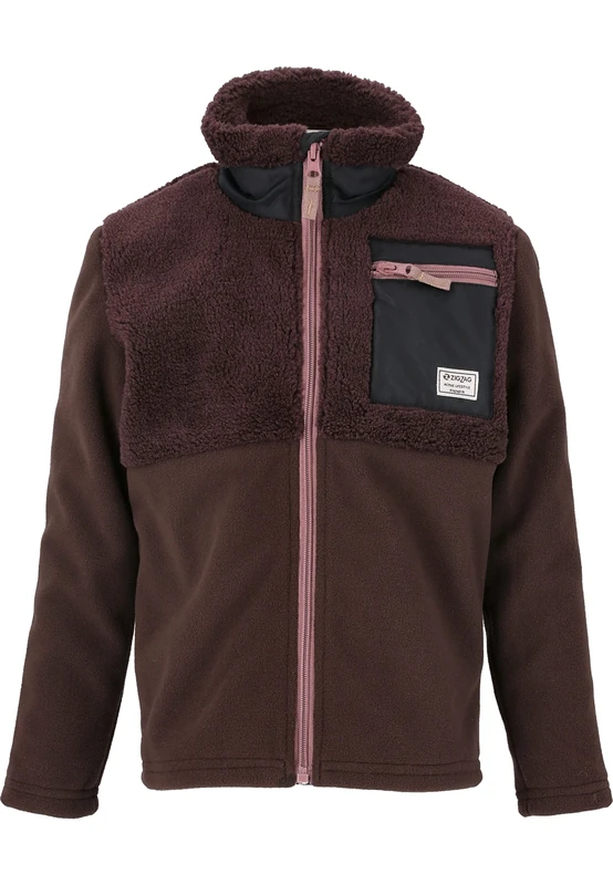 ZIGZAG Unisex Kid's Dundo Jacket, 4241 Fudge, 104-110 - Image 1