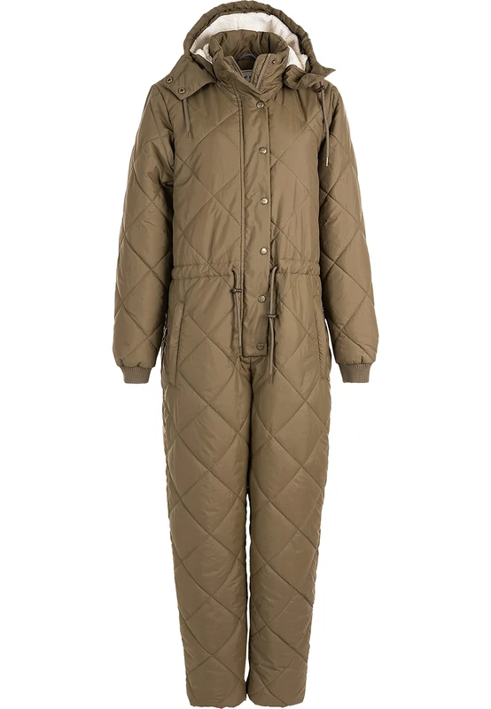 Weather Report Women's Mina Jumpsuit in Great Quilted Design 5056 Tarmac, 46