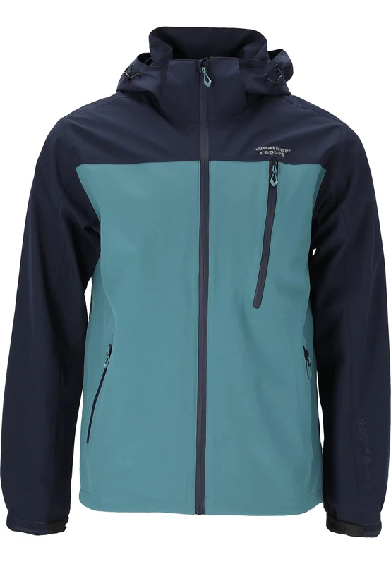 WEATHER REPORT Men's Delton rain Jacket, Hydro, XXL