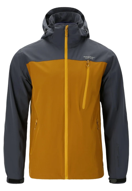 WEATHER REPORT Men's Delton rain Jacket, 5025 Tapenade, S