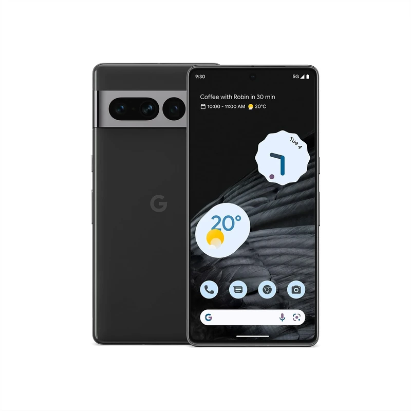 Google Pixel 7 Pro – Unlocked Android 5G smartphone with telephoto lens, wide-angle lens and 24-hour battery – 256GB – Obsidian