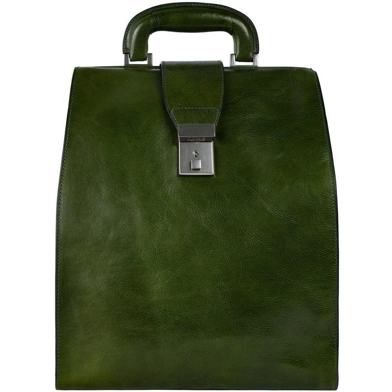 Time Resistance Leather Backpack - 15 inch Laptop Business Bag