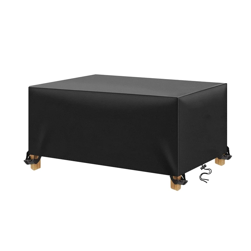 Garden Furniture Covers Waterproof, Outdoor Table Covers,Garden Table Cover420D Heavy Duty Anti-Tear Oxford fabric Windproof, Anti-UV,for Chair and Table Rattan Sofa Cover(210x130x90cm,black)