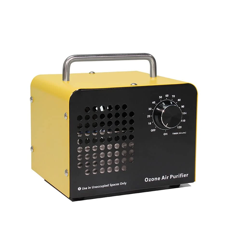 Ozone Generator 5000mg/h Home Air Ionizers Ozonator Air Purifier O3 Deodorizer for Home Room Bar Farms Cars and Pets (yellow)