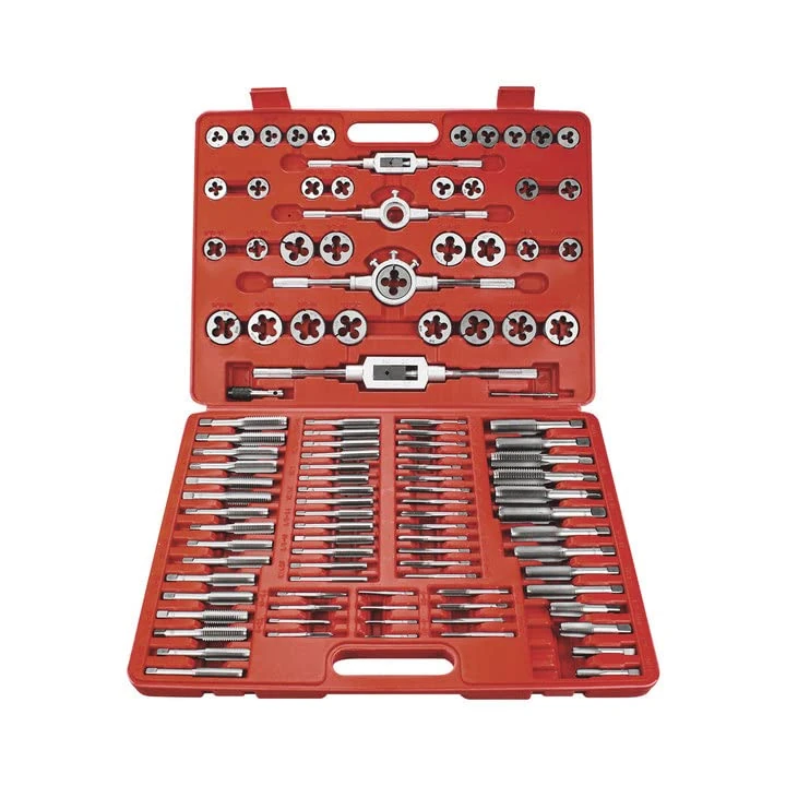 WAKUKA 110 Piece Tap and Die Set（SAE）Threading Tool Set with Storage Case | Metric Tap and Die Set | Rethreading Kit | Tap Set | Tap and Die Kit