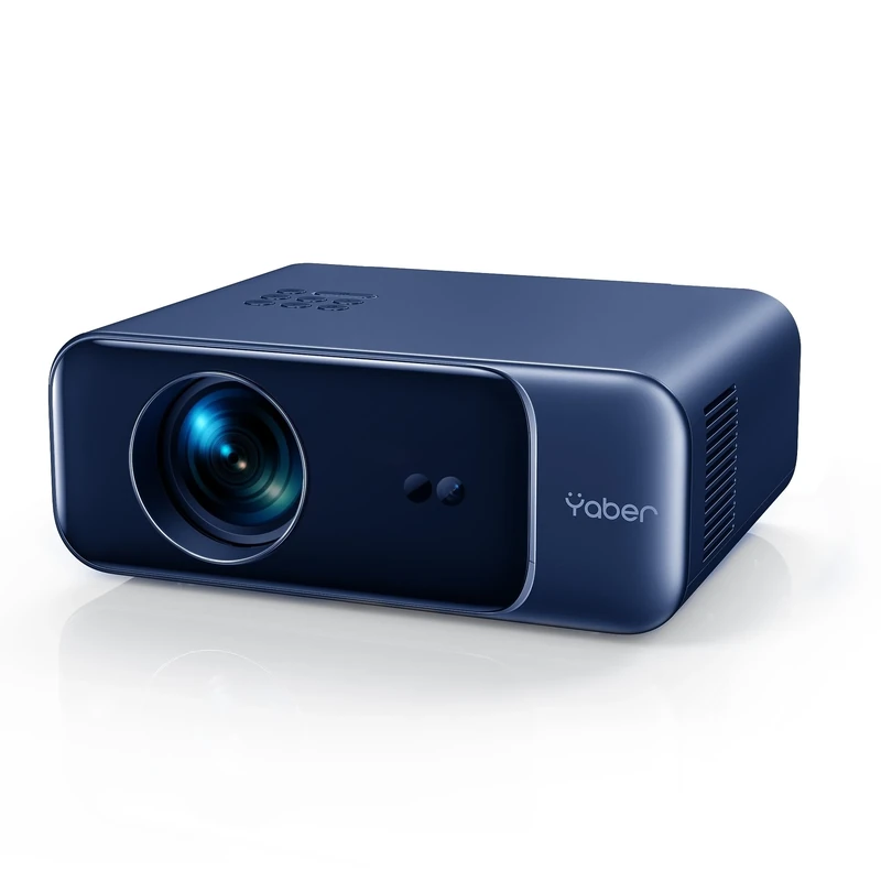 Auto Focus & Keystone 1080P HD Portable Projector, WiFi6 Bluetooth 5.2 Projectors, YABER Pro V9 Smart Projector, Home Cinema Projectors for Bedroom/Smartphone/TV Stick