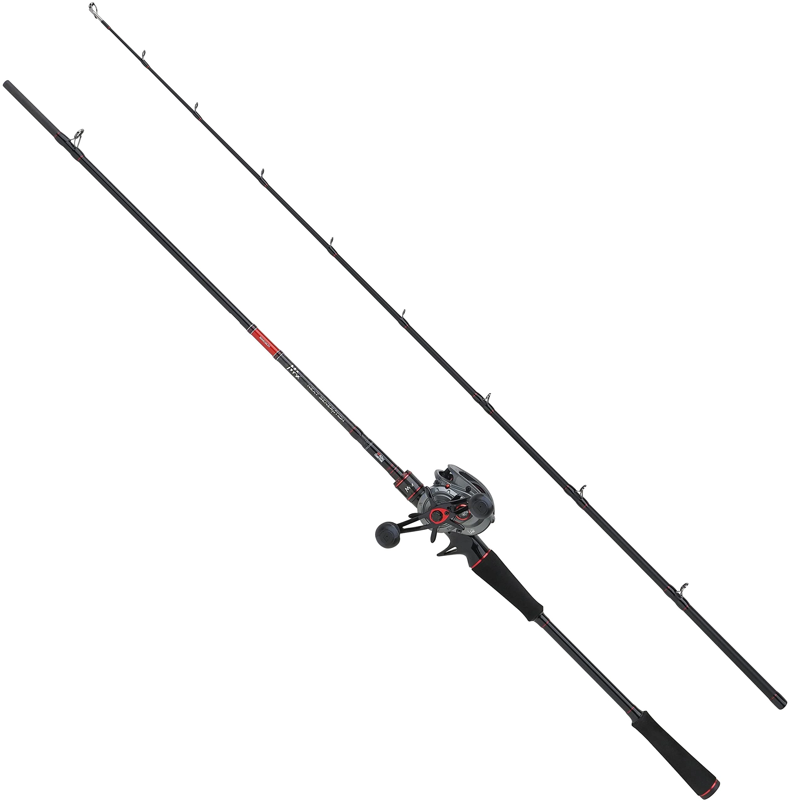 Abu Garcia MAX LP Pike Combo 1.98m |30-90g, Fishing Rod Reel Combo, Baitcast Combos, Predator Lure Fishing,Pike / Perch / Zander, Unisex, Black