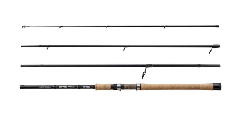 Mitchell Epic MX2 VAIRON Spinning Rod, Fishing Rod, Spinning Rods, Allround Fishing, Great For All-Round Spinning, Fast Action, Small Transport Size Perfect For Travel, Unisex, Black/Gold, 3m | 5-28g