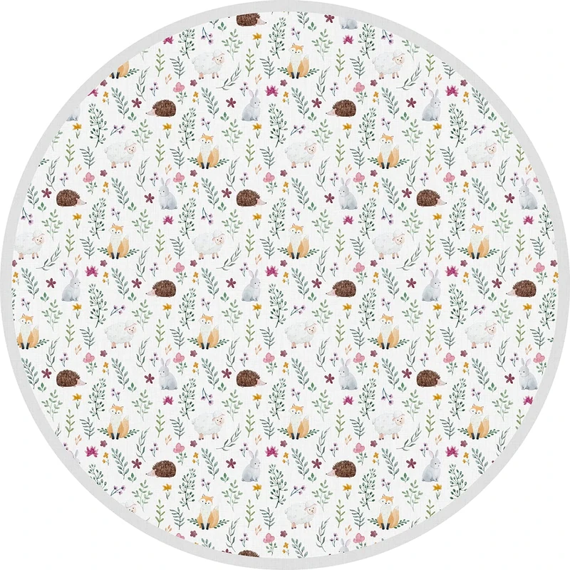 VINILIKO Carpet, 2.8mm thick vinyl phthalate free, Multicoloured, [Diam] 120