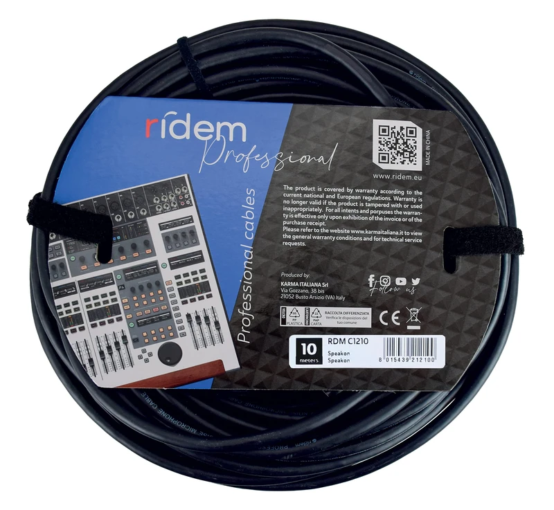 RIDEM Speakon Cable 10mt