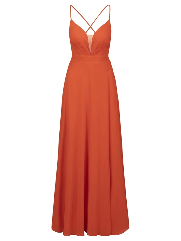 ApartFashion Women's Dress, Orange, 14