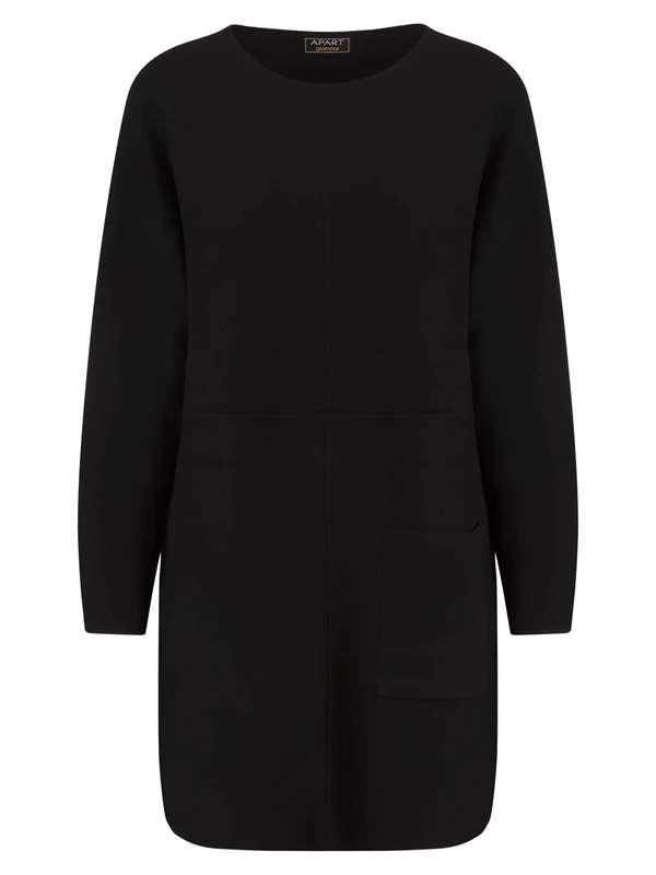 ApartFashion Women's Knitted Dress, Black, 16
