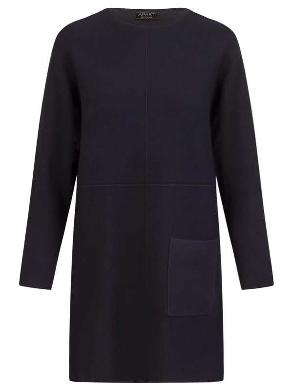 ApartFashion Women's Knitted Dress, darkblue, 14