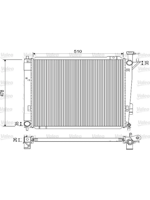 Valeo Radiator, Engine Cooling 733144