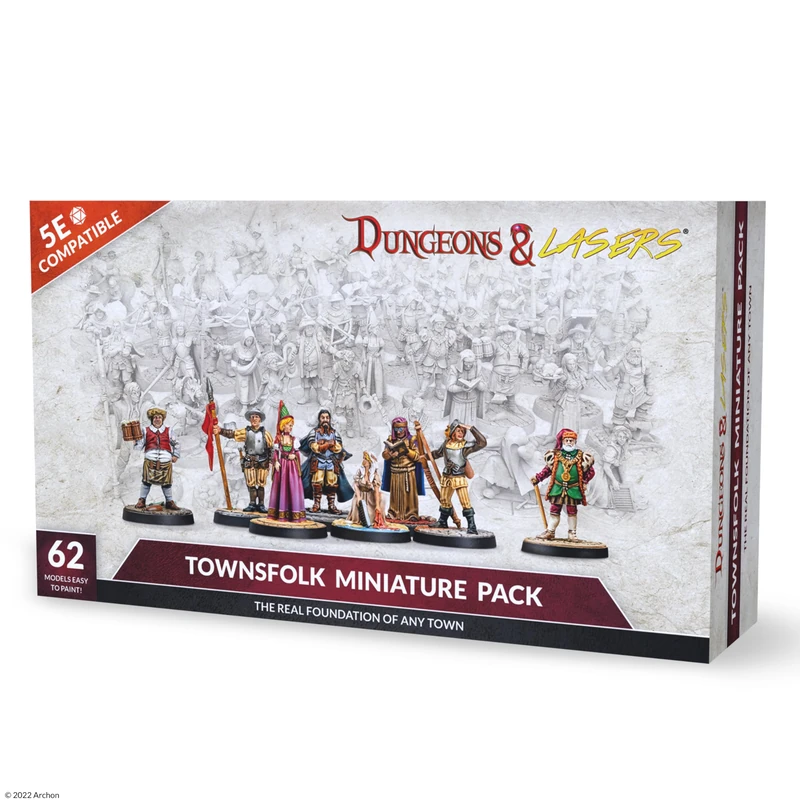 Archon Studio Dungeons & Lasers - Townsfolk Minature Pack - EN - Image 1