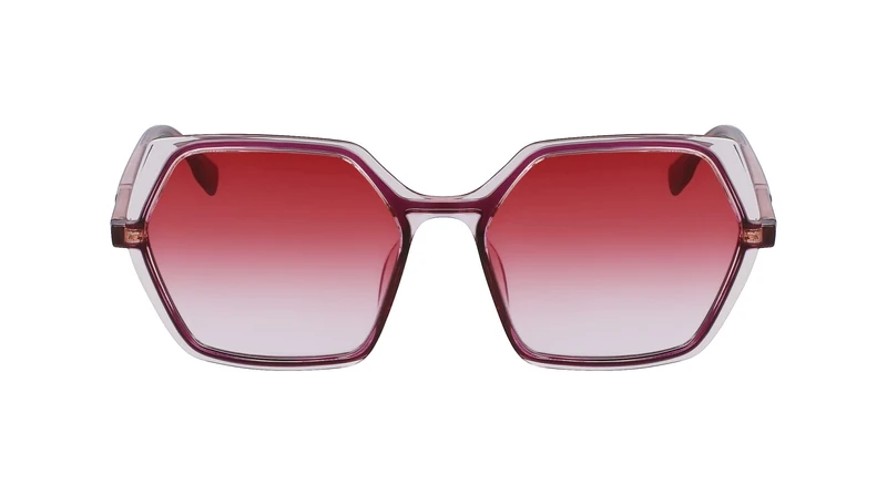 Karl Lagerfeld Women's Sunglasses KL6083S - Dark Strawberry/Rose with Gradient Burgundy Lens