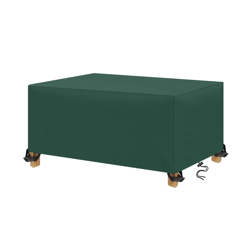 Garden Furniture Covers Waterproof, Outdoor Table Covers,Garden Table Cover420D Heavy Duty Anti-Tear Oxford fabric Windproof, Anti-UV,for Chair and Table Rattan Sofa Cover(220x140x80cm,Green)