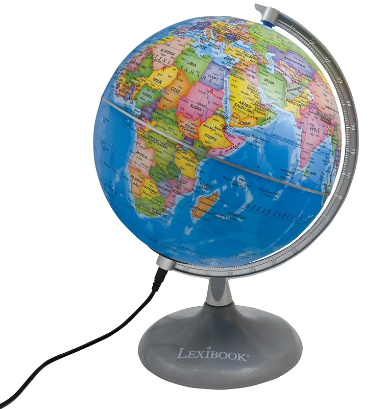 Lexibook NLJ185PL POD-WIETLANY, STEM, 2-w-1: Globe za dnia, Planetarium w nocy