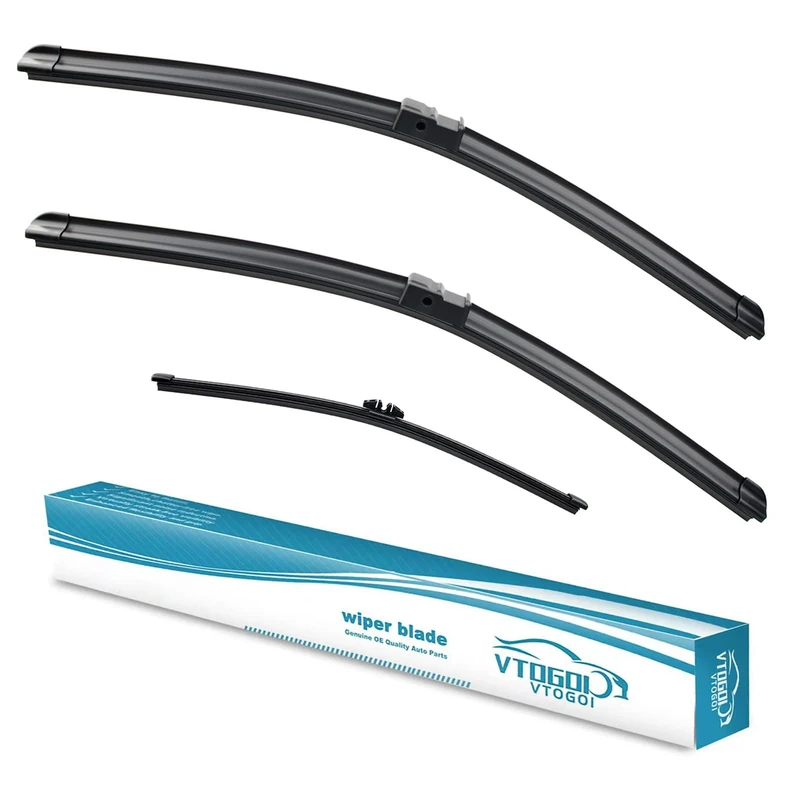 VTOGOI Original Factory Quality windshield wiper blades front and rear set Replacement for 2011-2017 BMW X3 26"+20"+13" (Pack of 3)