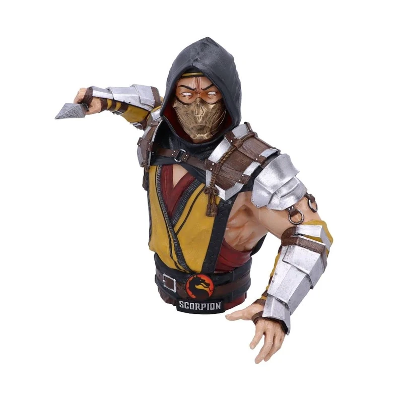 Nemesis Now Officially Licensed Mortal Kombat Scorpion Bust, Yellow, 29.5cm