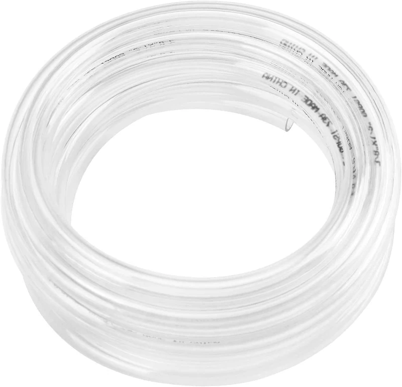 Eastrans 25ft x 1 1/4" Clear Vinyl Tubing, Flexible Plastic Hybrid PVC Tube