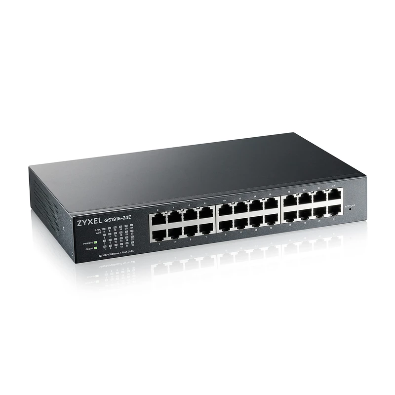 Zyxel 24 Port Network Ethernet Switch | Smart Managed Gigabit | GS1915-24E