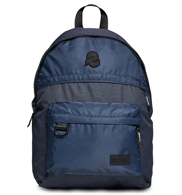 Invicta Backpack, AMERICAN Eco-friendly Knapsack, Casual Daypack, Unisex, One Size, 13'' Laptop Sleeve, Italian Design blue