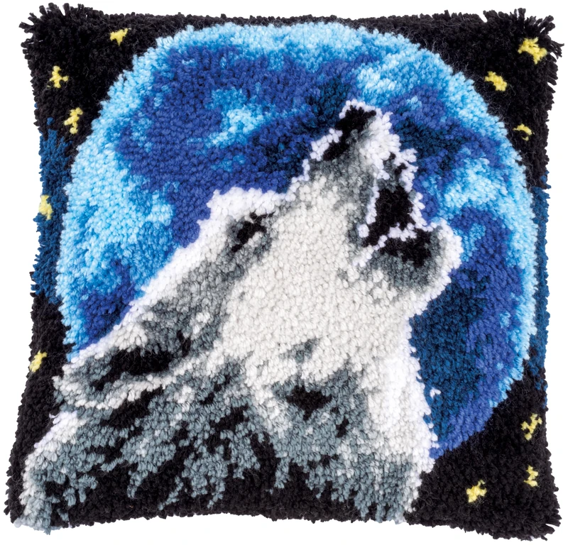 Vervaco Knot Stitch Kit, Off-White, Approx. 40 x 40 cm - Image 1