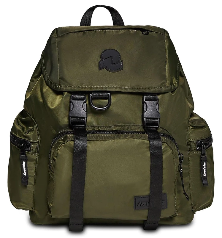 INVICTA Backpack - URBAN X, Military Green - Tablet Pocket - Work and Leisure, Office - ECO Material Fabric - 16 litre - for Men and Women