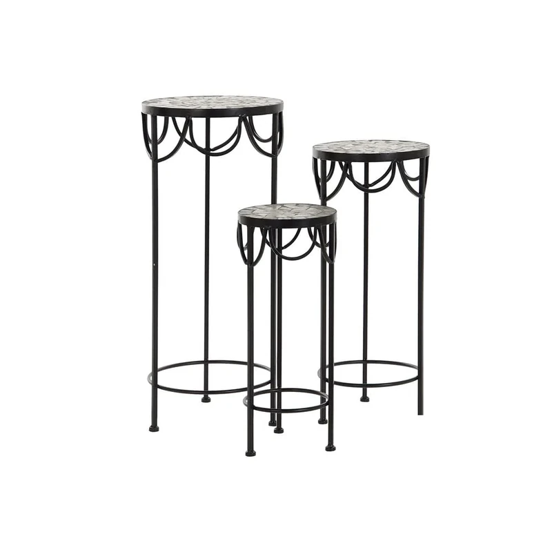 DKD Home Decor Set of 3 Tables, Standard