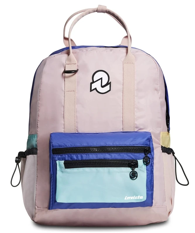 Invicta Backpack, VAX, Eco-friendly Knapsack & Handbag, Casual Daypack, For Office, Day Trips & Commuting, Free Time, with Side Pockets & 13'' Laptop Sleeve, Italian Design, multicolor