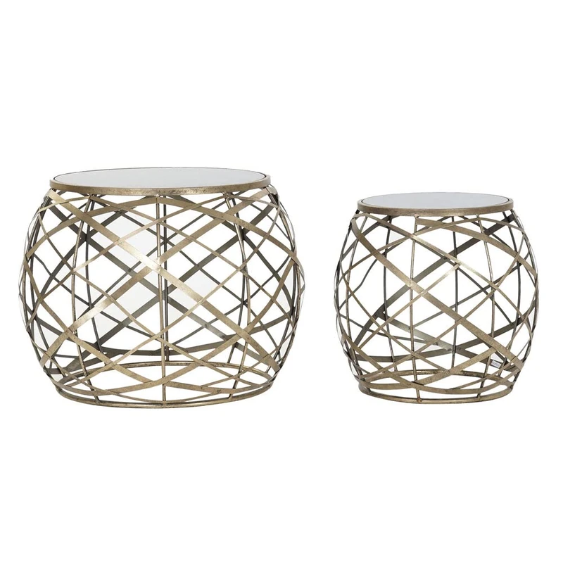 DKD Home Decor Set of 2 Tables, Standard