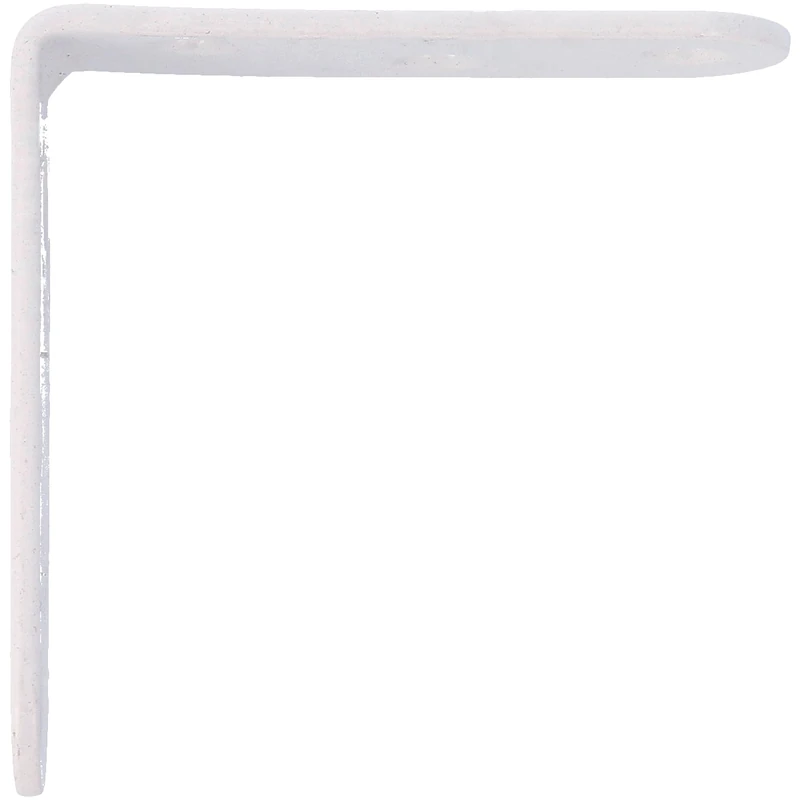 Amig - Pack of 100 Metal Reinforcement Angles | 60 x 19 x 2 mm | Square Edge | Designed with L Shape | for Fixing Wooden Furniture or Laying Shelves and Shelves | White Steel