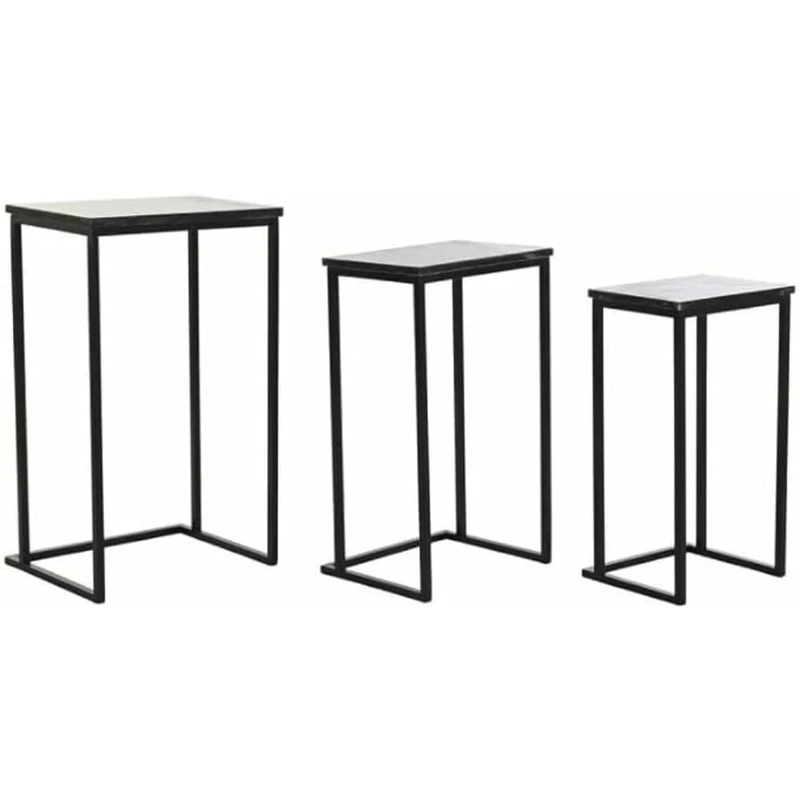 DKD Home Decor Set of 3 Tables, Standard