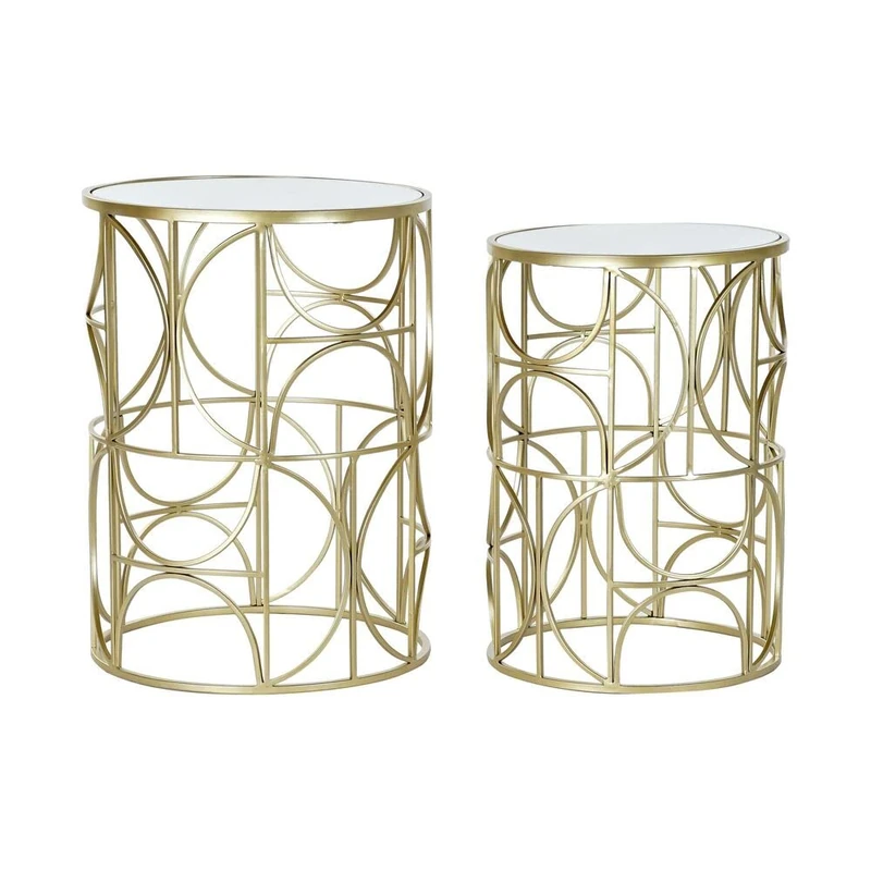 DKD Home Decor Set of 2 Tables, Standard