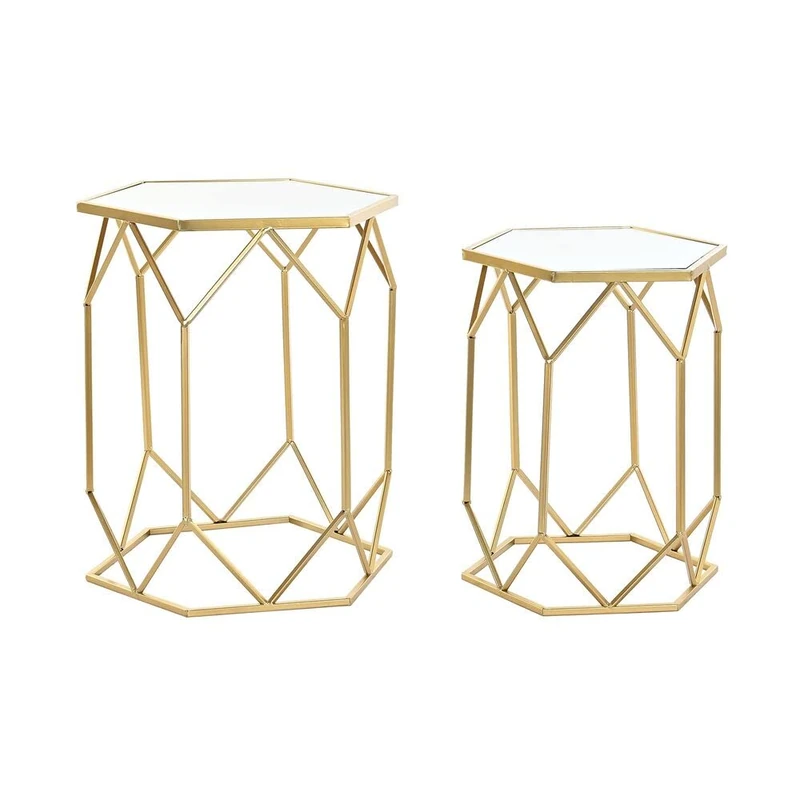 DKD Home Decor Set of 2 Tables, Standard