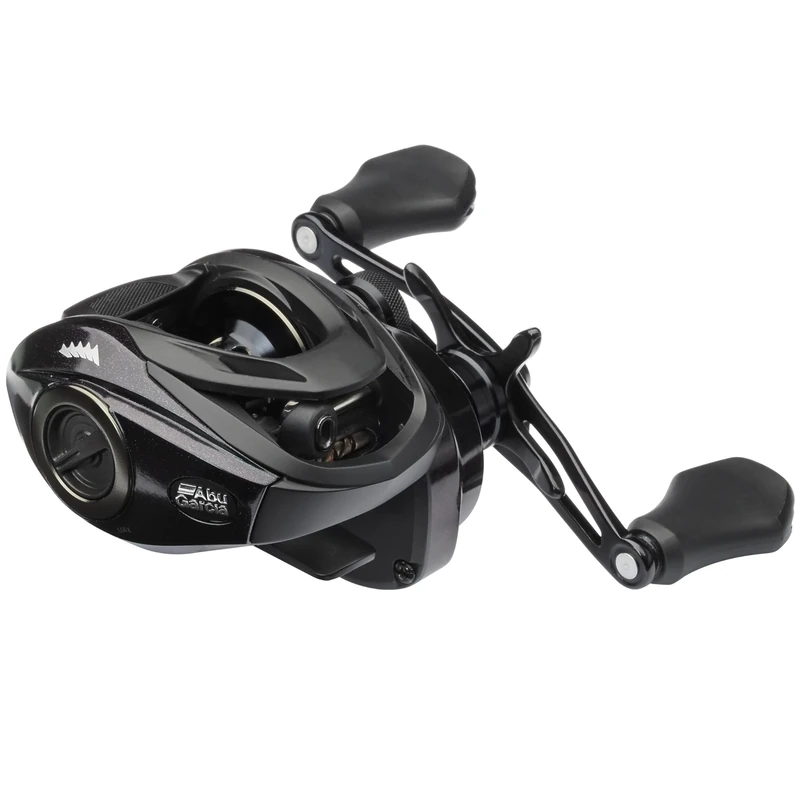 Abu Garcia SPIKE® Casting Reel, Fishing Reel, Low Profile Baitcast Reels, Predator Fishing, Perch, Zander, Unisex, Green/Purple/Black, LP | Left Hand | 7.1:1