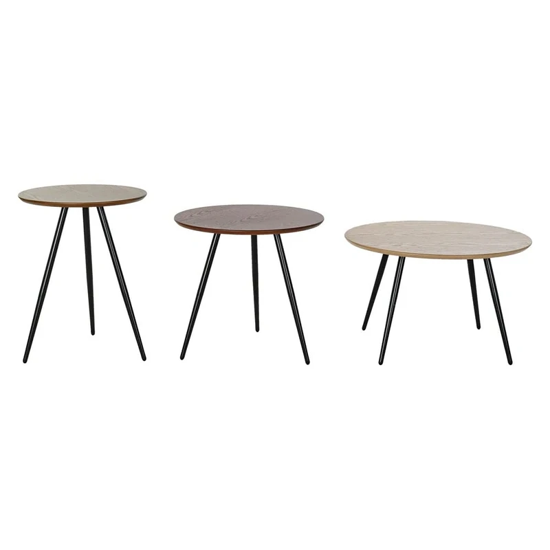 DKD Home Decor Set of 3 Tables, Standard