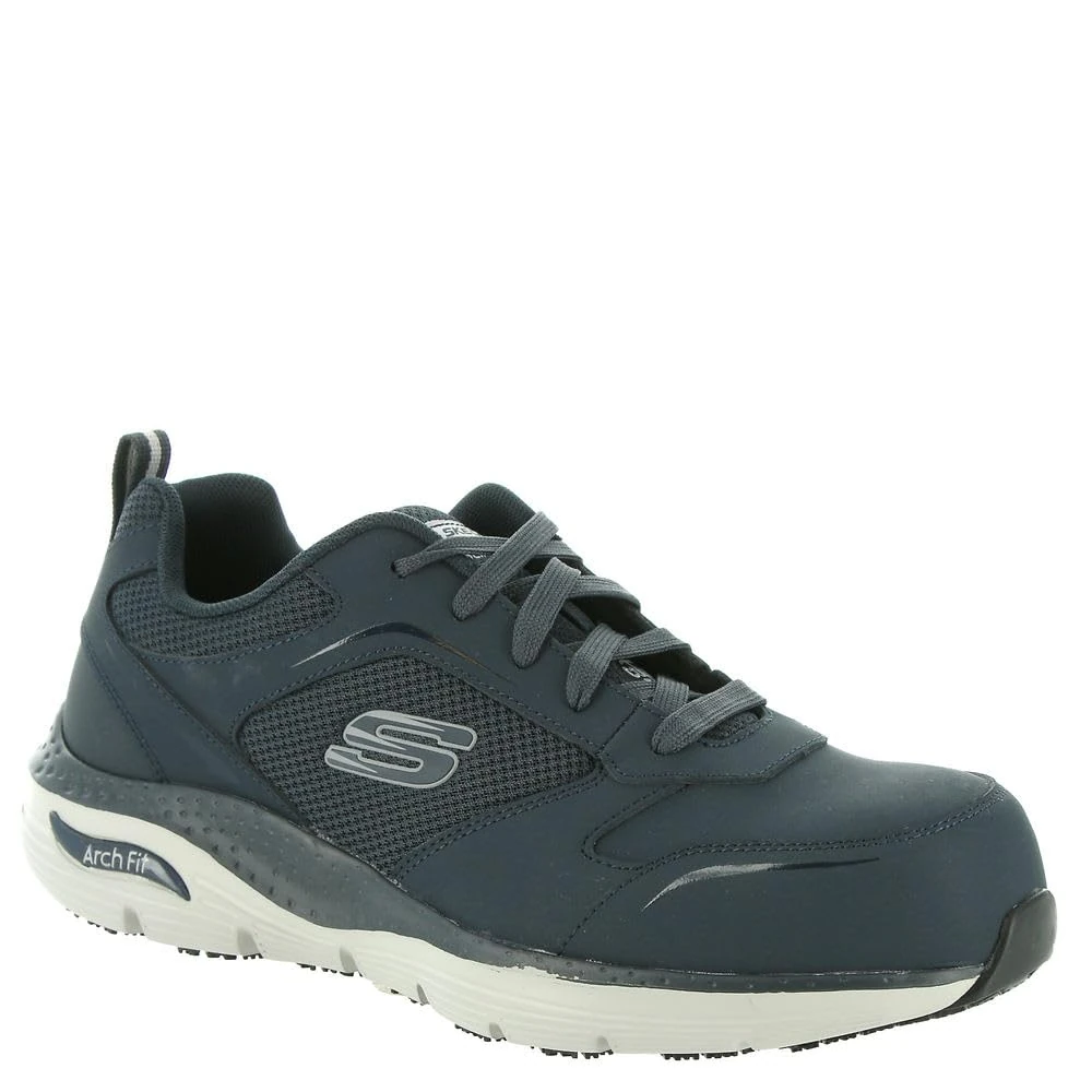 Skechers Arch Fit SR Comp Toe Navy/Gray 9.5 EE - Wide
