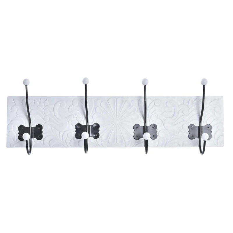 DKD Home Decor Wall Coat Rack, Metal, Estándar