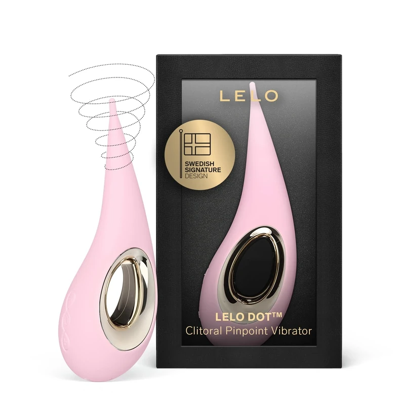 LELO DOT Clitoral Pinpoint Vibrator for Women, Adult Sex Toy with Elliptical Motion and 8 Pleasure Settings, Clitoral Stimulator Adult Toy, High Frequency Personal Vibrator and Clit Toy (Pink)