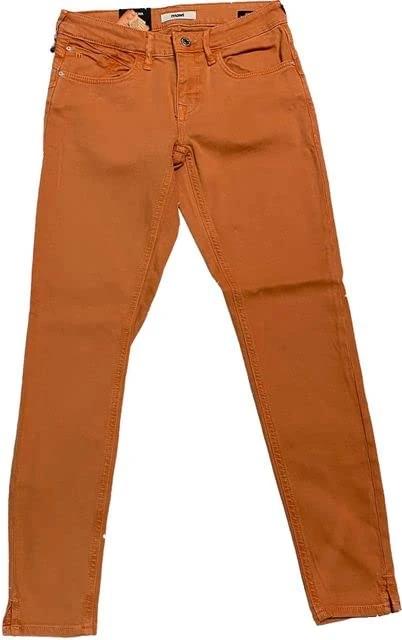 Mavi Women's Adriana Jeans, Orange, 33W x 28L
