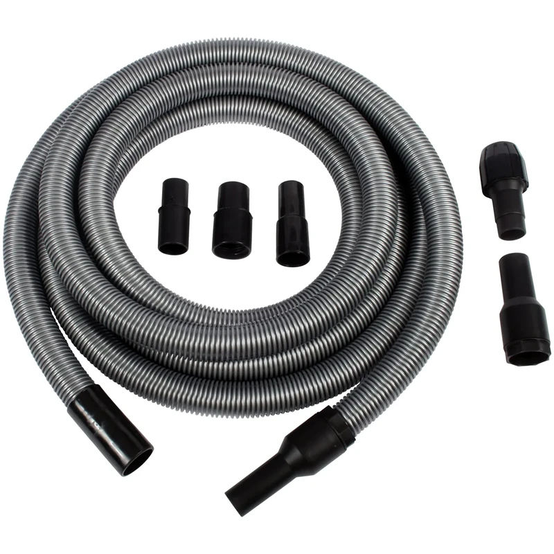 Cen-Tec Systems Upright and Canister Vacuum Extension Attachment Kit, Black, 20 Ft. Hose w/Adapters
