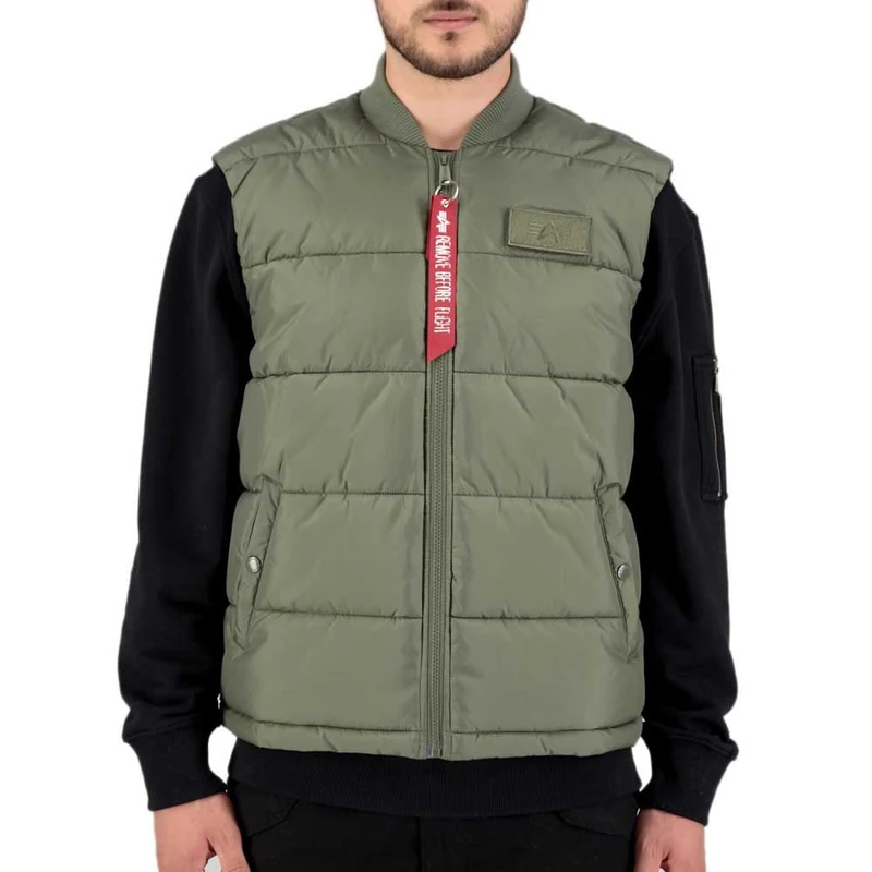 Alpha Industries Puffer LW Vest for men Sage-Green