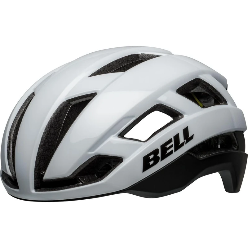 Bell Falcon XR MIPS Road Helmet 2023: Matte/Gloss White/Black S 52-56cm
