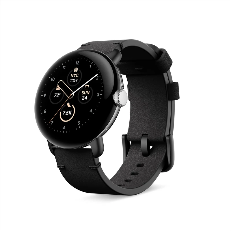 Google Pixel Watch Crafted Leather band – Black, Small