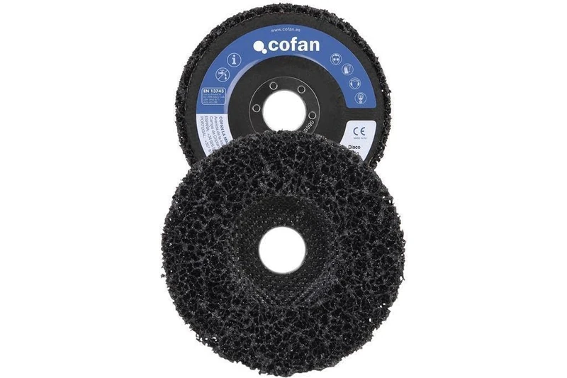 COFAN 10330180 Disc Vellon para Limpieza Fibra-Plano - Disc Vellon P/limpieza Fibra-Plano 180x22,2 for DIYers & Professionals, Built for Cutting and Finishing Jobs, 6-piece Set